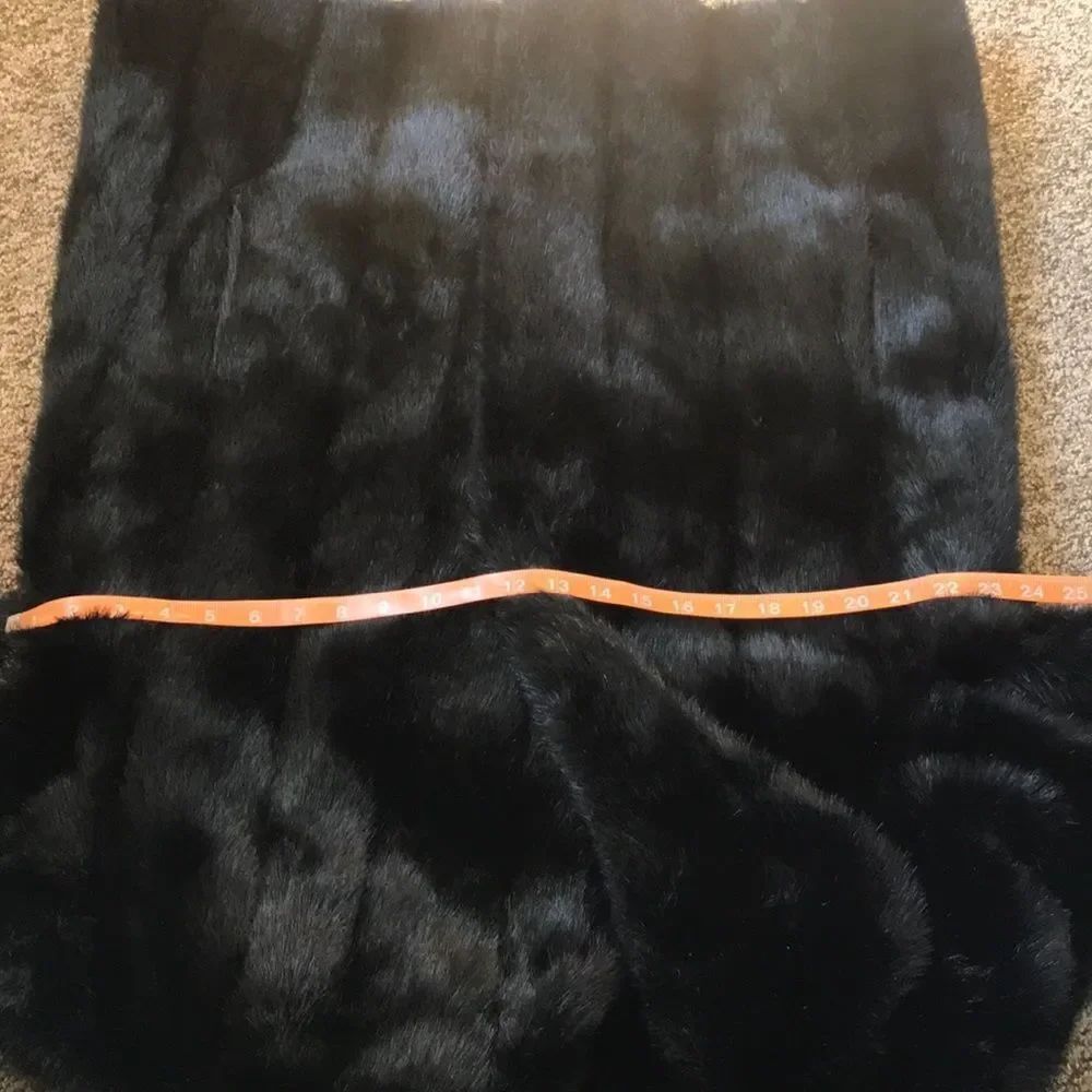 Mariel Faux For Coat  Large Vintage Black - Picture 8 of 14